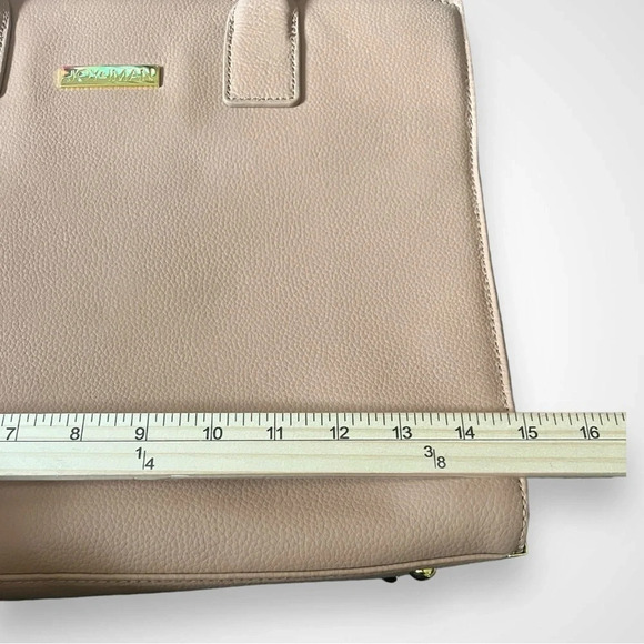 JOY & IMAN Leather Camel Large Tote Bag W/ Multiple Compartments | NWOT - Picture 15 of 16